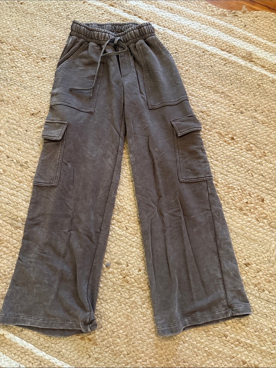 wild fable Pants - wild fable Charcoal Gray Cargo Track Pants